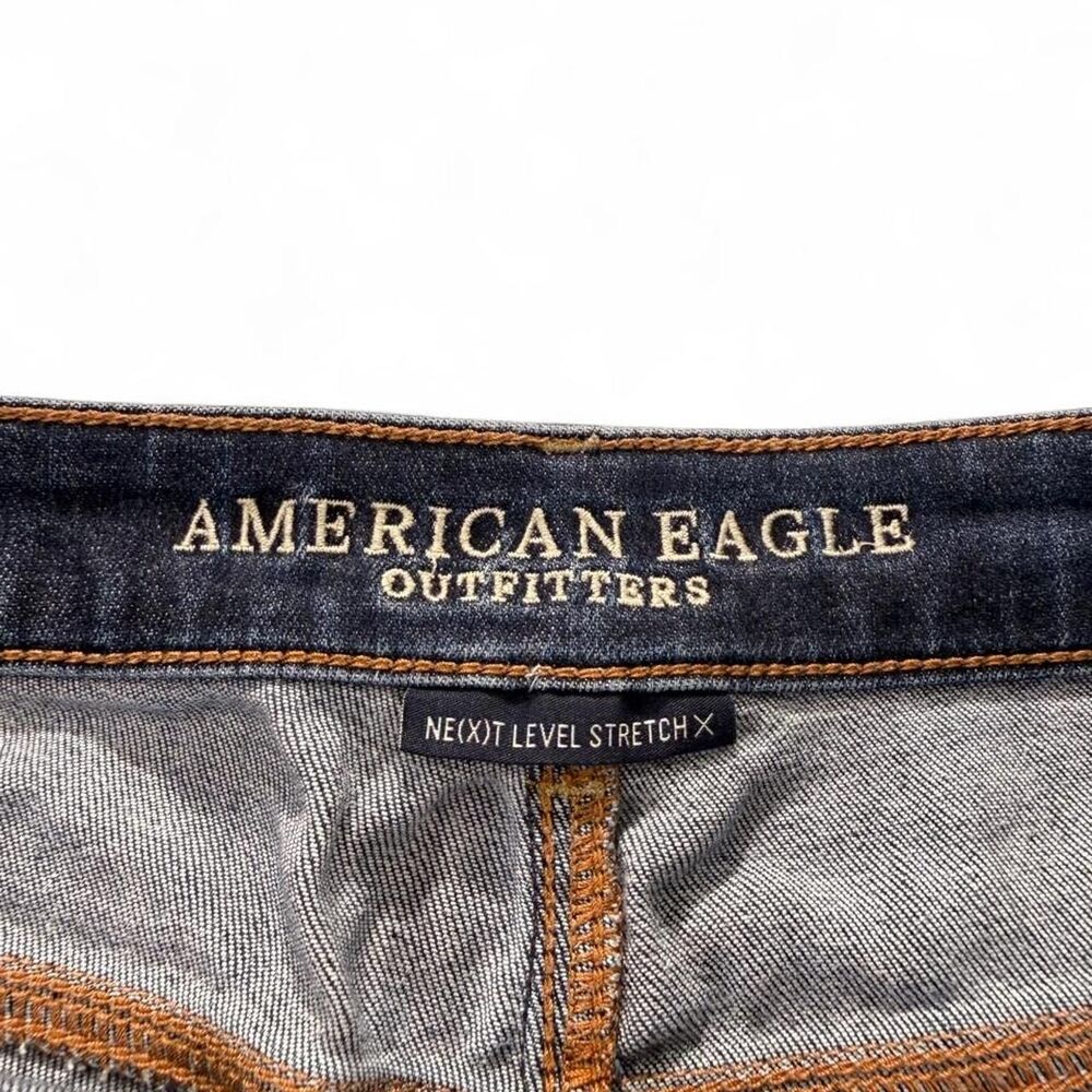 American Eagle Women's Blue and Navy Shorts - Picture 4 of 7